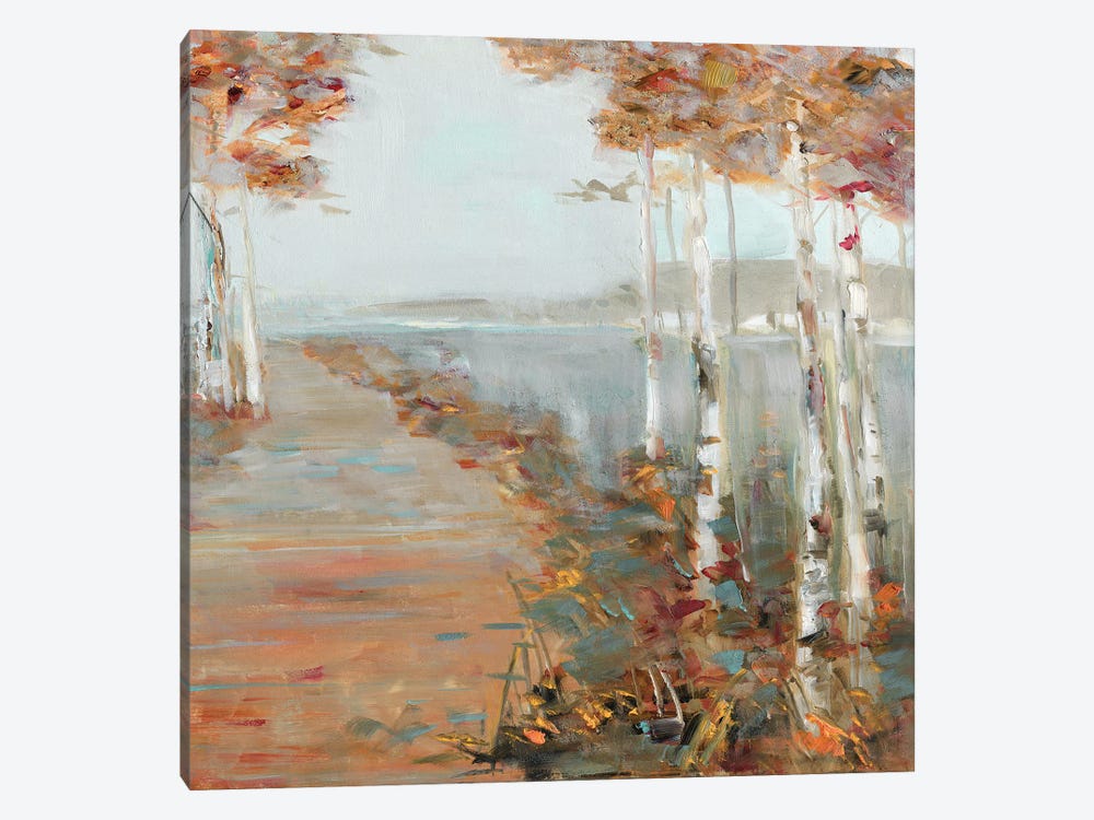 Birch Walk II by Sally Swatland 1-piece Canvas Art Print