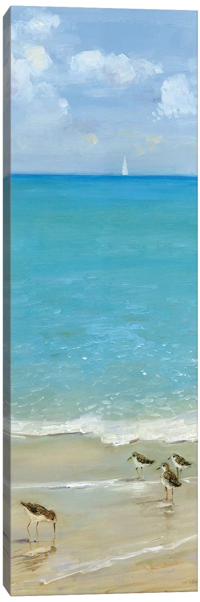 Brunch on the Beach I Canvas Art Print - Coastal Living Room Art