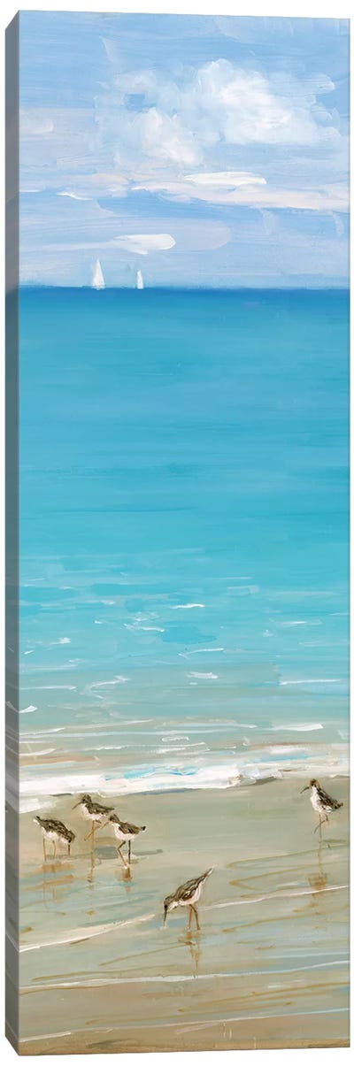 Brunch on the Beach II Canvas Art Print - Sally Swatland