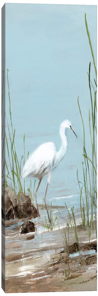 Island Egret I Canvas Art Print - Coastal Living Room Art
