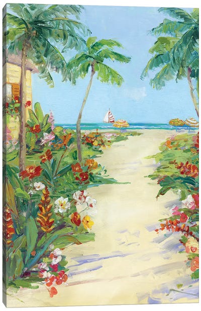 It's 5 o'clock Somewhere I Canvas Art Print - Tropical Beach Art