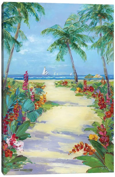 It's 5 o'clock Somewhere II Canvas Art Print - Tropical Beach Art