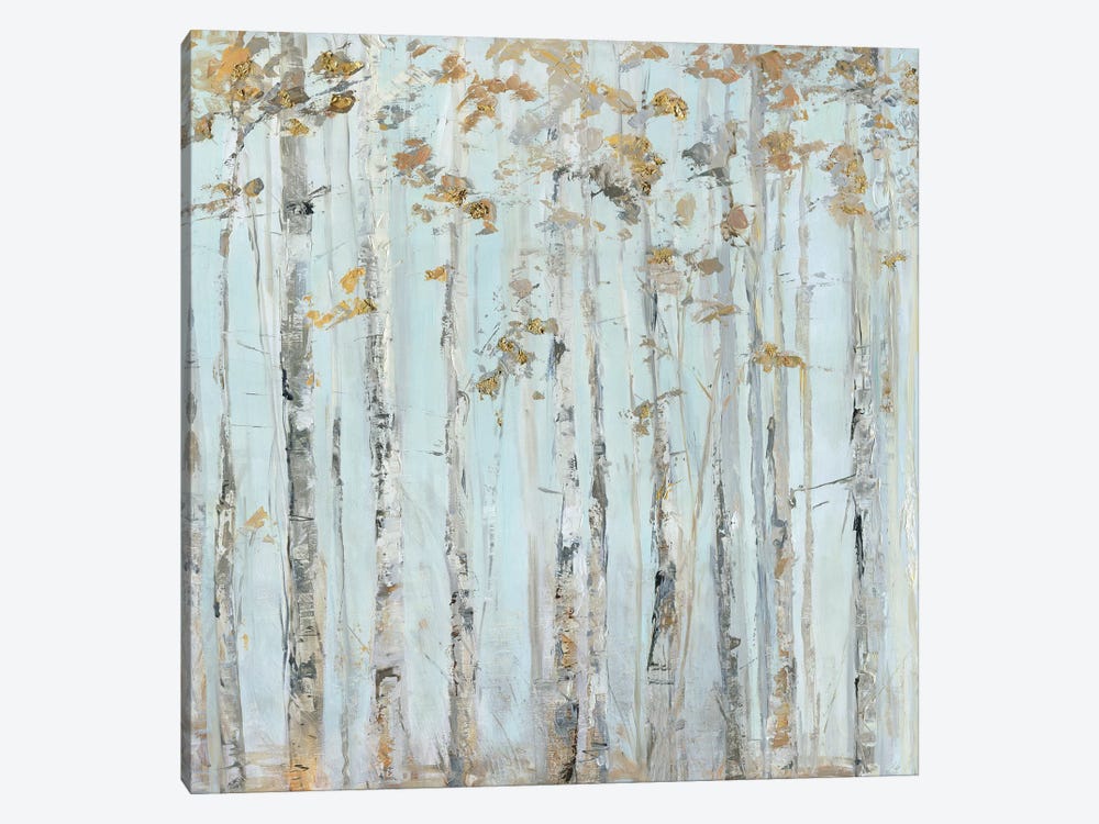 Soft Birch Forest by Sally Swatland 1-piece Canvas Art Print