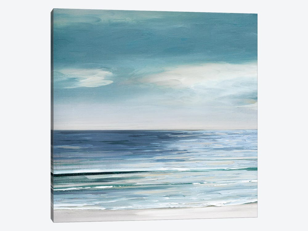 Blue Silver Shore I by Sally Swatland 1-piece Canvas Print