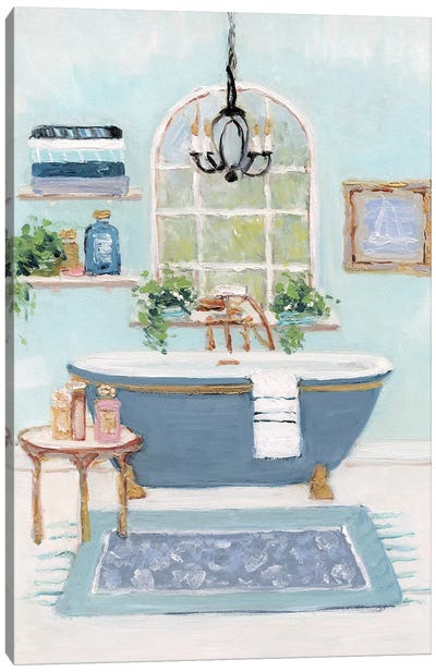 Blue Bath I Canvas Art Print - Sally Swatland