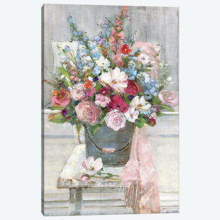 Sit Down For A Spell Canvas Print #SWA174} by Sally Swatland Canvas Wall Art