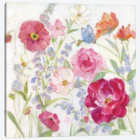 Summer Blooms Canvas Print #SWA175} by Sally Swatland Canvas Artwork