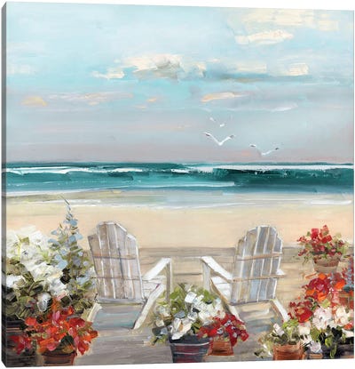 Summer Sea Breeze Canvas Art Print - Coastal Art