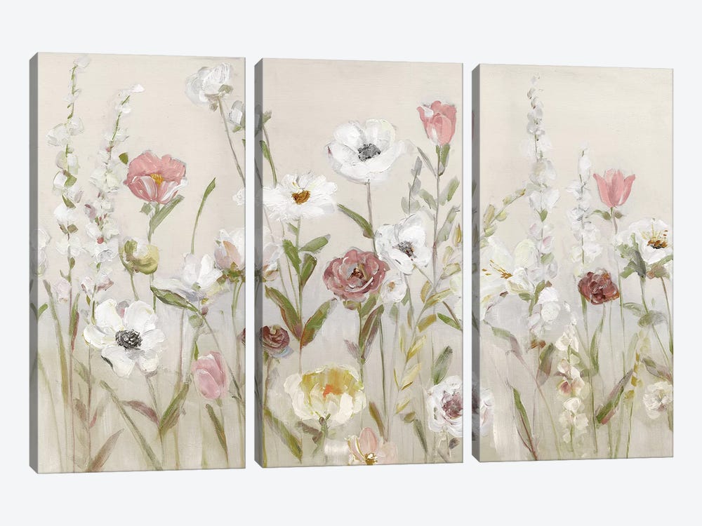 Bloomin Around by Sally Swatland 3-piece Canvas Print
