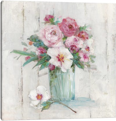 Cottage Sweet Bouquet II Canvas Art Print - Sally Swatland