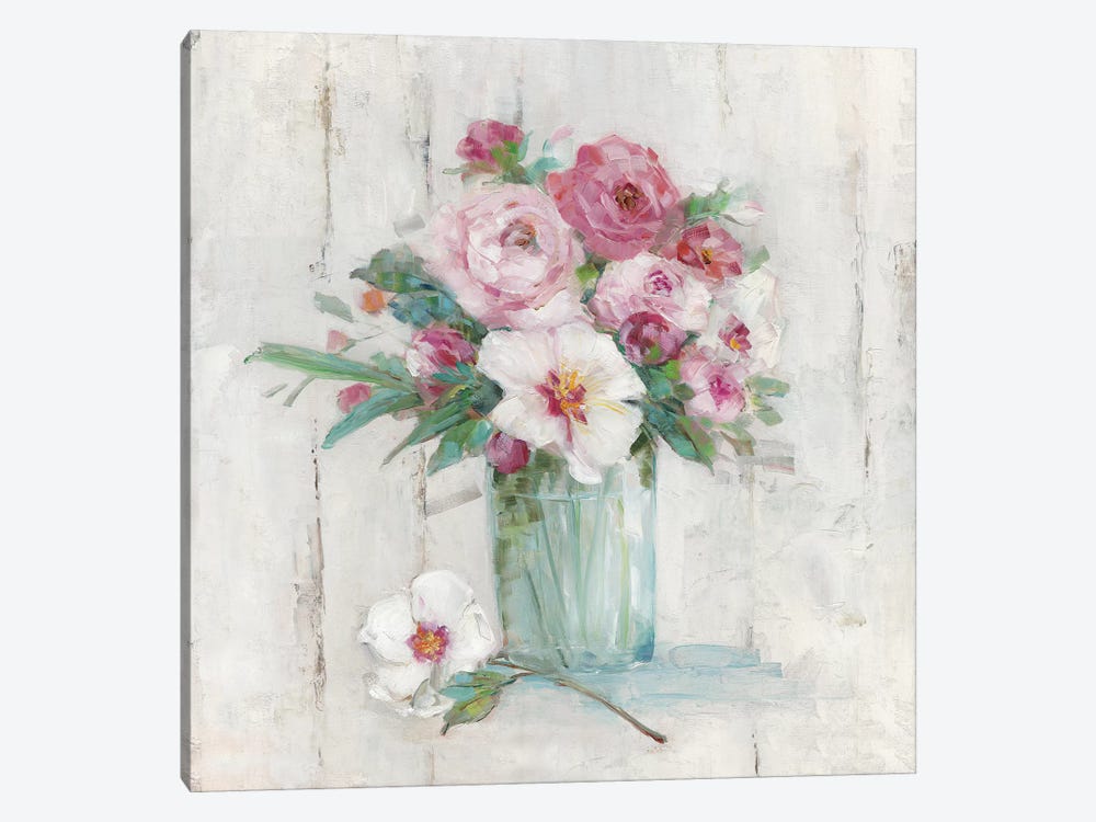 Cottage Sweet Bouquet II by Sally Swatland 1-piece Canvas Print