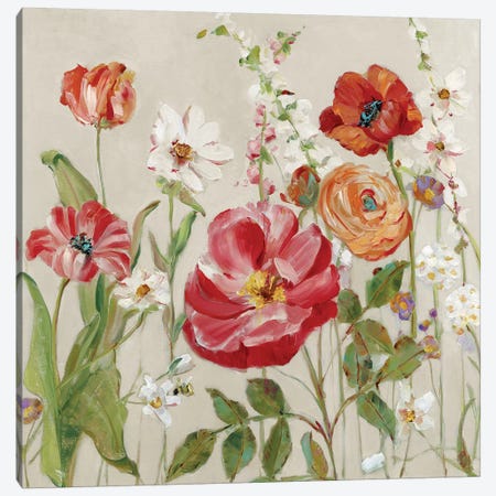 Garden Menagerie II Canvas Print #SWA190} by Sally Swatland Art Print