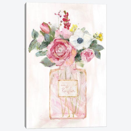 Perfume Bouquet I Canvas Print #SWA194} by Sally Swatland Canvas Artwork