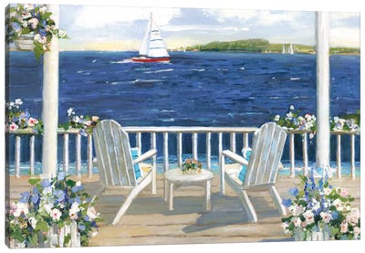 Summer Sail Canvas Art Print - Current Day Impressionism Art