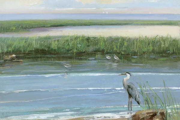 Office: Wading at Dusk by Sally Swatland