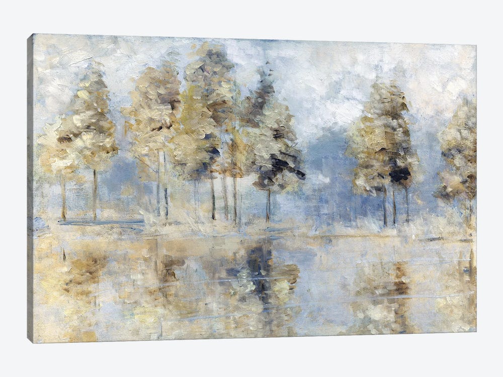 Blue Golden Forest by Sally Swatland 1-piece Canvas Print