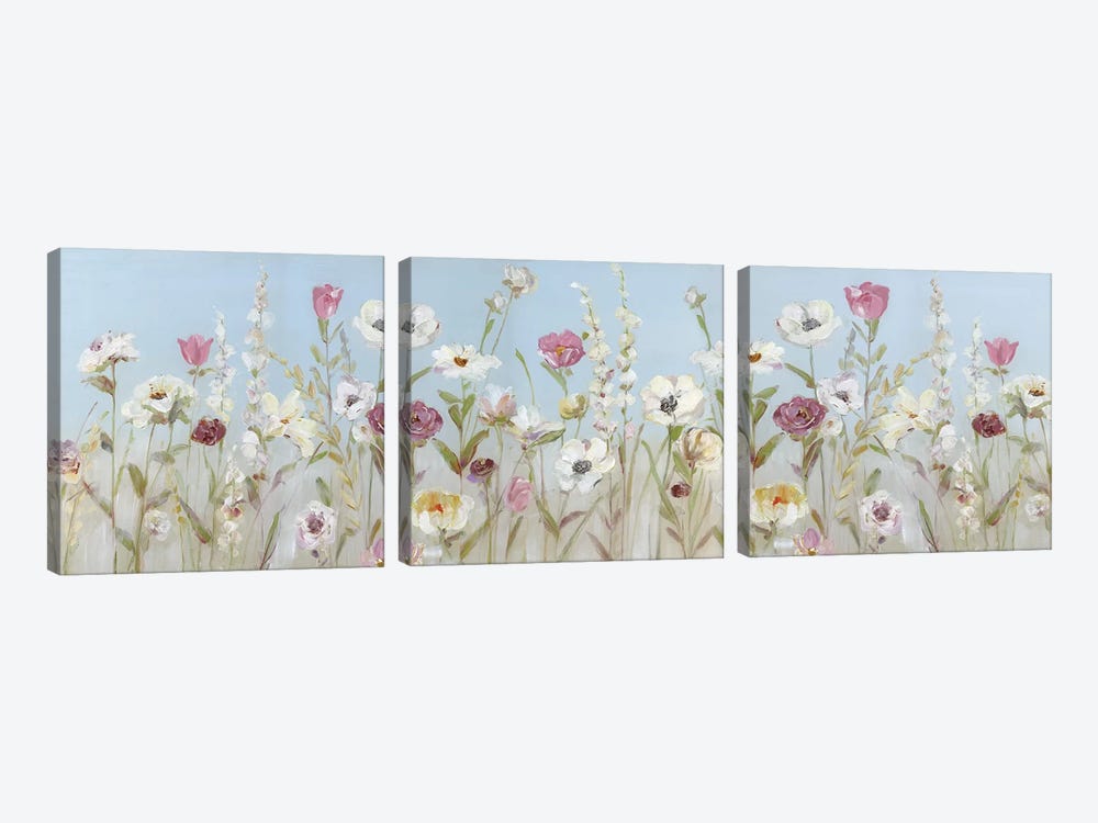 Spring Blooms by Sally Swatland 3-piece Canvas Wall Art
