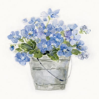 Blue Belles I by Sally Swatland acrylic art print