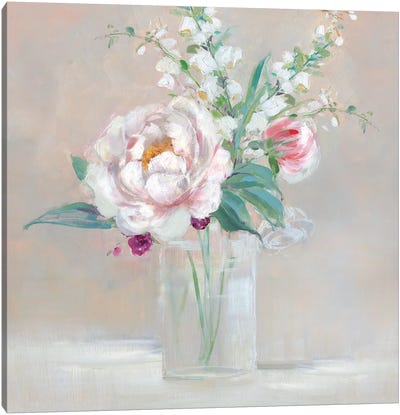 Simply Elegant Coral Berry II Canvas Art Print - Sally Swatland