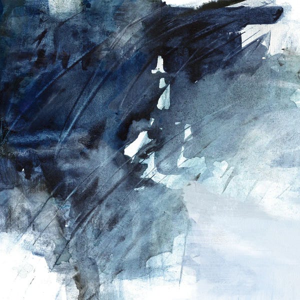 Abstract Watercolors: River In Time II by Sally Swatland