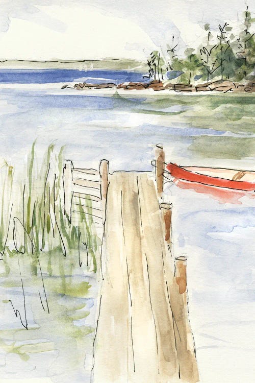 Sketchy Pier by Sally Swatland wall art