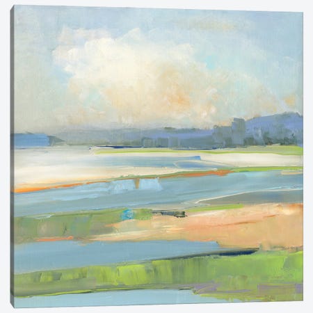 Pastel Coast Canvas Print #SWA299} by Sally Swatland Canvas Art