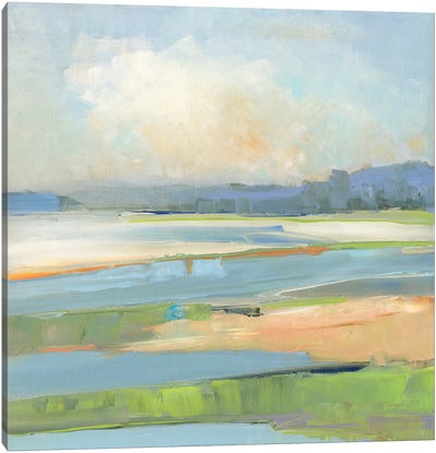 Pastel Coast Canvas Art Print - Sally Swatland