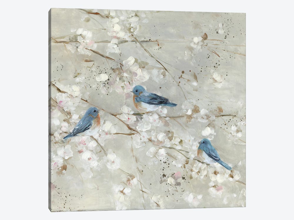 Blue Bird Melody II by Sally Swatland 1-piece Canvas Artwork