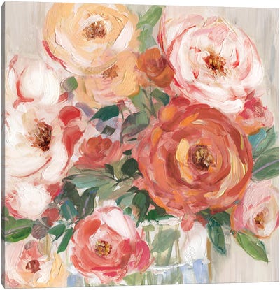Naive Bouquet II Canvas Art Print - Sally Swatland