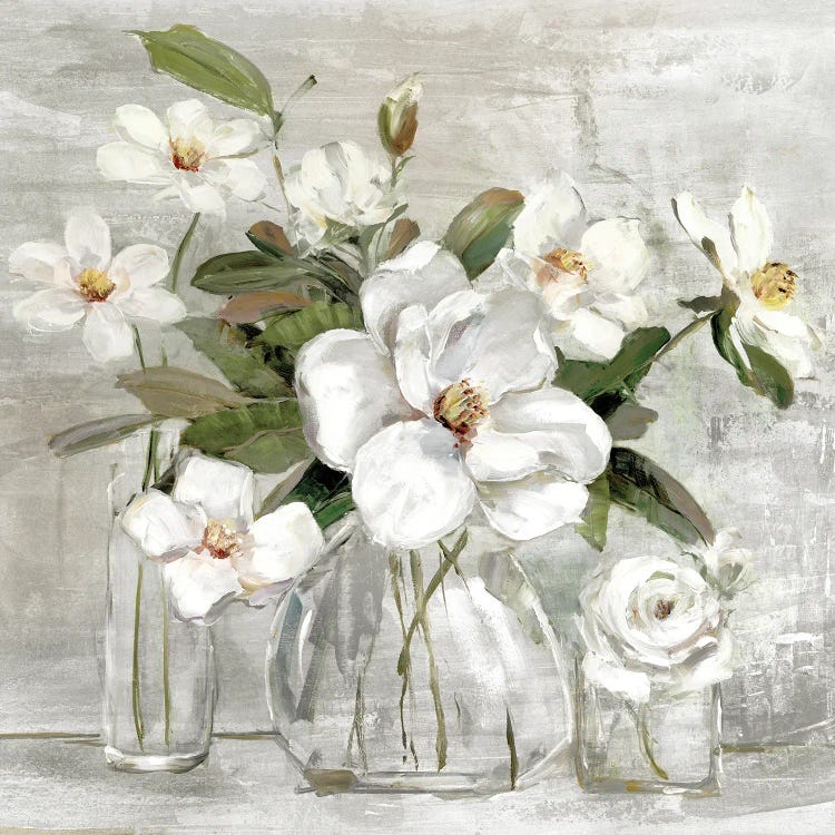Romantic Magnolias by Sally Swatland wall art