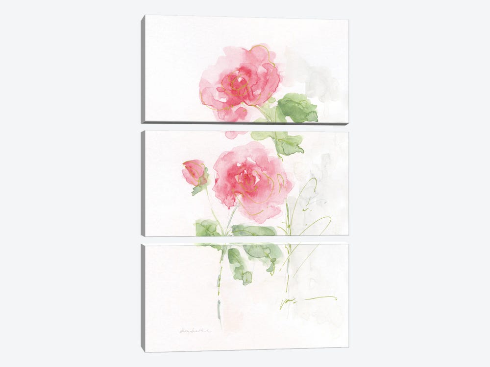 Rose Garden Impression I by Sally Swatland 3-piece Art Print