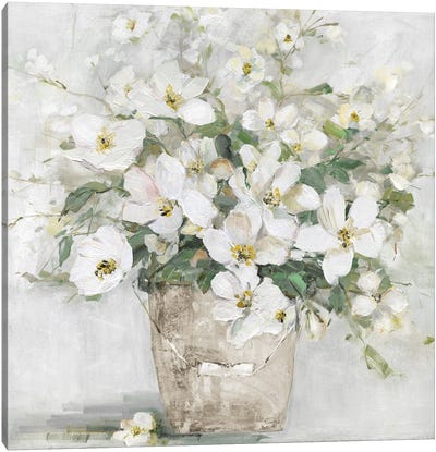 Spring Cottage Blooms II Canvas Art Print - Sally Swatland