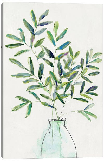 Spring Greenery Arrangement I Canvas Art Print - Sally Swatland