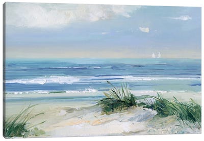 Coastal Breezes Canvas Art Print - Coastal & Ocean Abstracts
