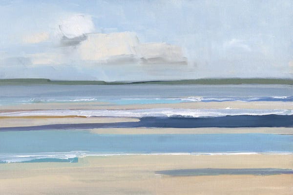 Large Coastal Art - Canvas Prints: Inlet Breeze by Sally Swatland