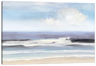 Soft Breaking Waves Canvas Art Print - Sally Swatland
