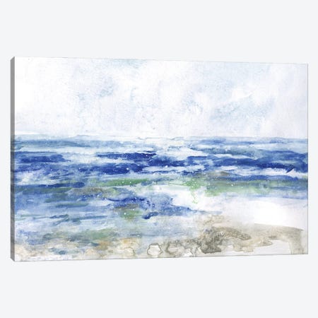 Soft Ocean Waters I Canvas Print #SWA348} by Sally Swatland Canvas Art