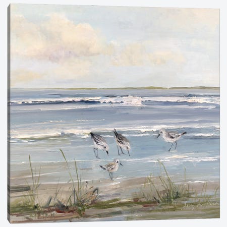 Beach Hopping Canvas Print #SWA354} by Sally Swatland Canvas Art