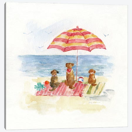 Dog Days of Summer II Canvas Print #SWA358} by Sally Swatland Canvas Art Print