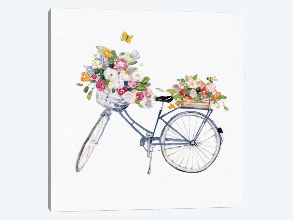 Spring Bike II by Sally Swatland 1-piece Canvas Wall Art
