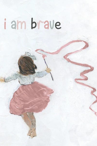 Girl Catching Wind by Sally Swatland canvas print