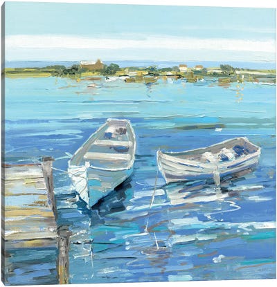 Serenity Row I Canvas Art Print - Rowboat Art