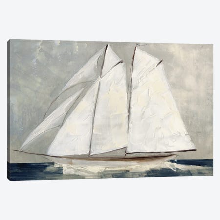 Setting Sail Canvas Print #SWA375} by Sally Swatland Canvas Wall Art