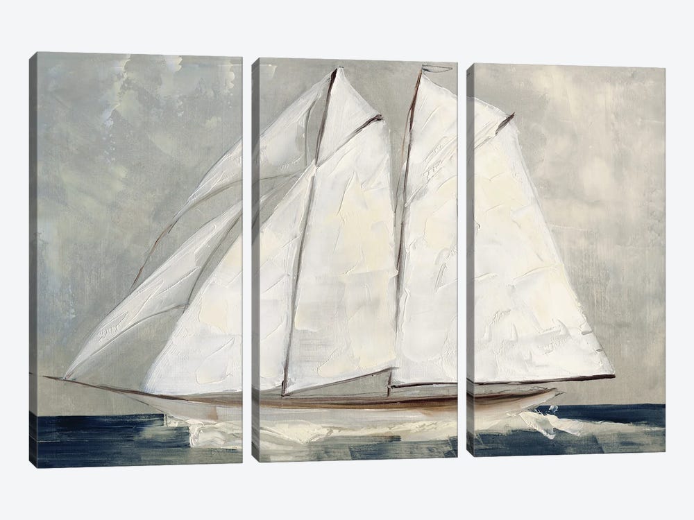 Setting Sail by Sally Swatland 3-piece Canvas Print