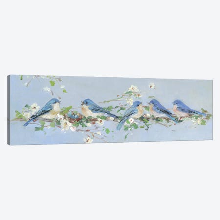 Chatter Branch I Canvas Print #SWA389} by Sally Swatland Canvas Artwork