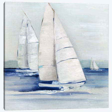 Close Sail I Canvas Print #SWA390} by Sally Swatland Canvas Print