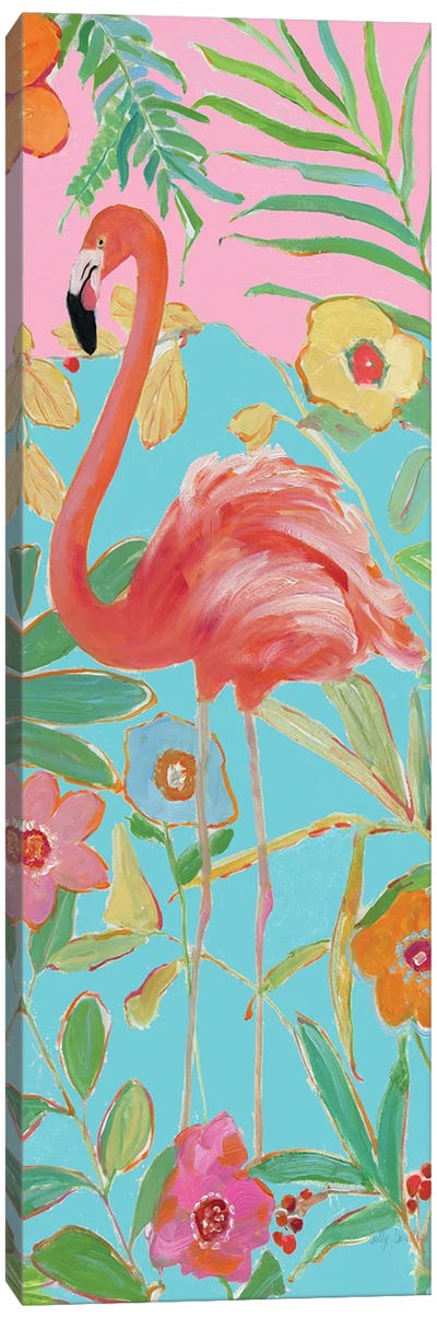 Flamingo Sunset II Canvas Art Print - Sally Swatland