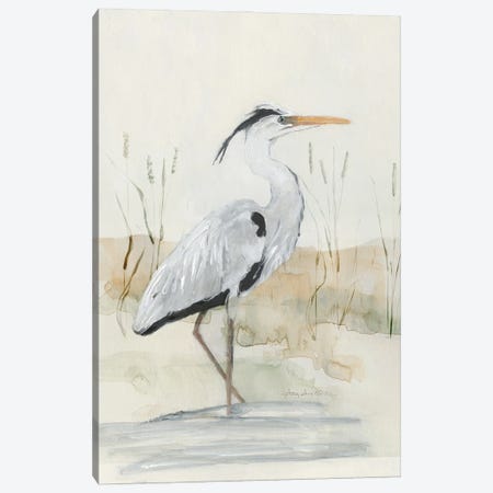 Heron I Canvas Print #SWA396} by Sally Swatland Canvas Art