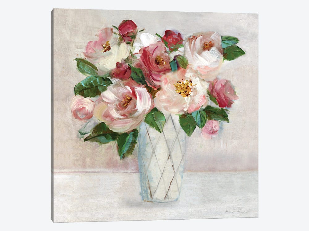 Shades of Blush Bouquet by Sally Swatland 1-piece Canvas Artwork