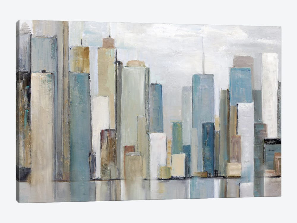 City Reflections by Sally Swatland 1-piece Canvas Artwork